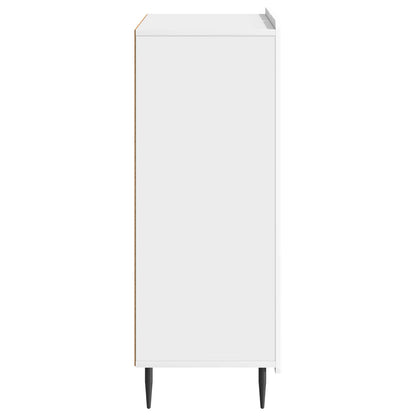 Sideboard High Gloss White 66 x 34.5 x 92 cm Engineered Wood