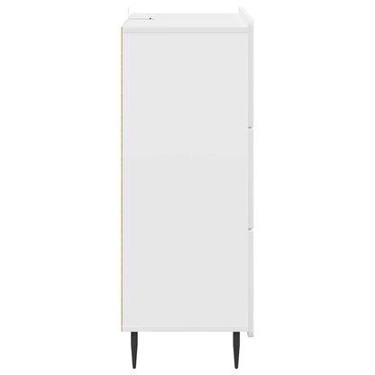 Drawer Cabinet White 66 x 34.5 x 92 cm Engineered Wood