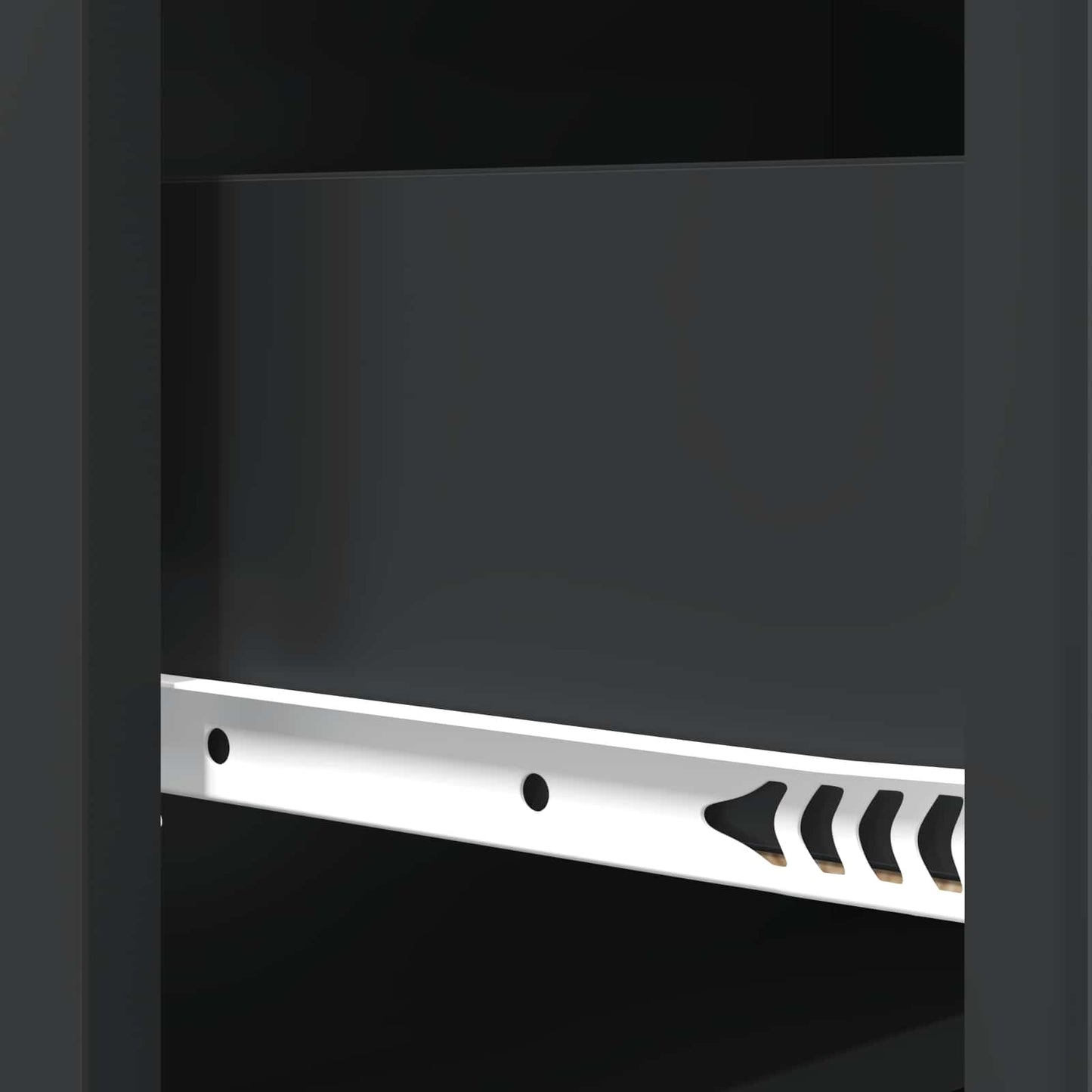 Drawer Cabinet 66 x 34.5 x 92 cm Engineered Wood Black