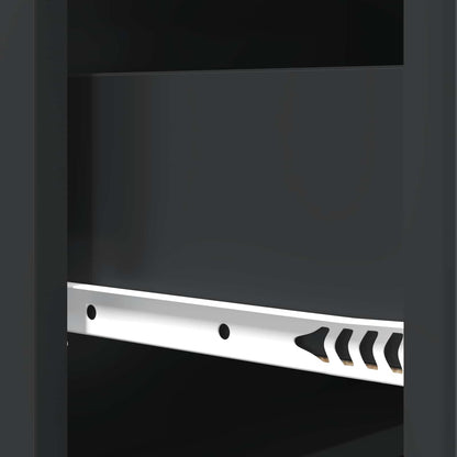 Drawer Cabinet 66 x 34.5 x 92 cm Engineered Wood Black