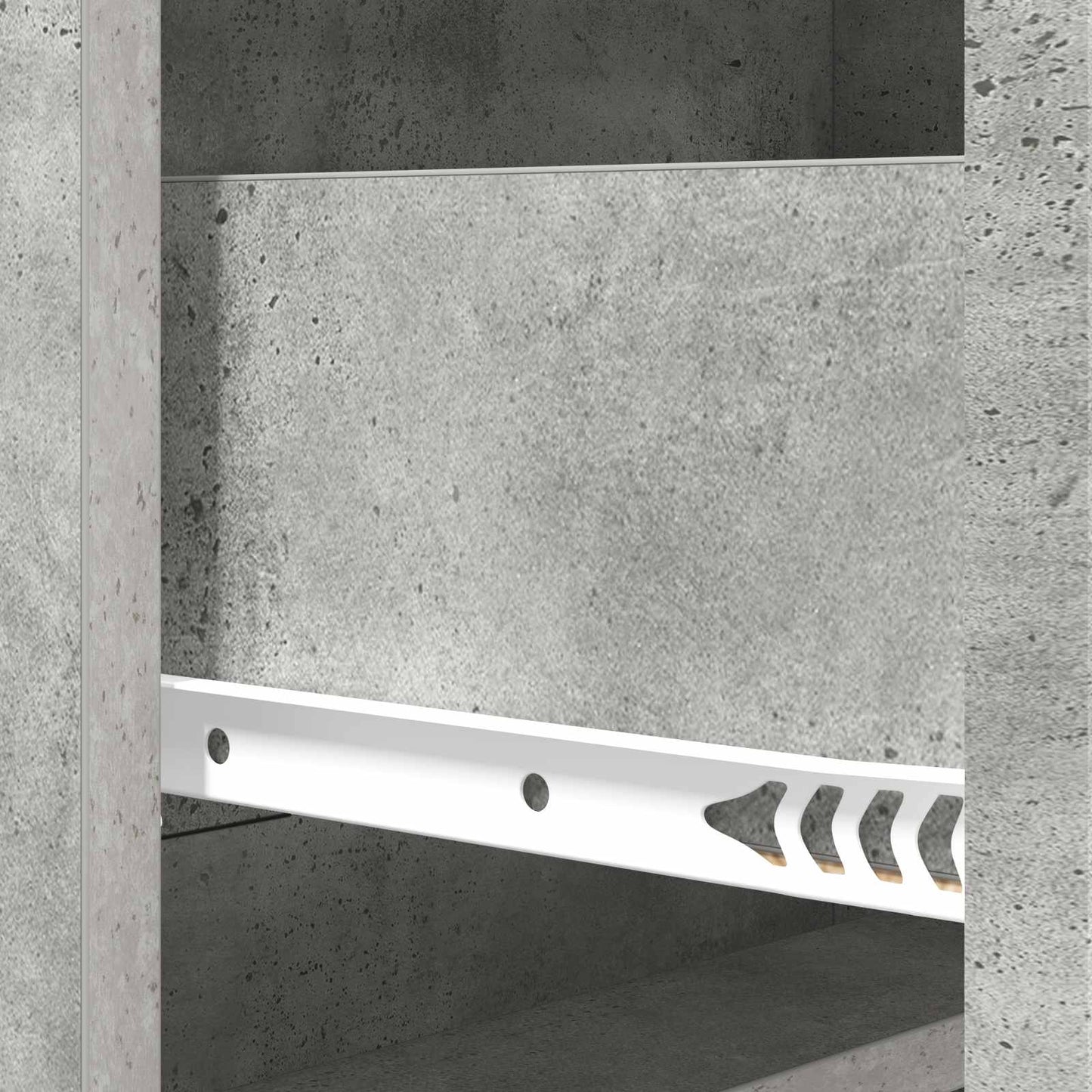 Drawer Cabinet 66 x 34.5 x 92 cm Engineered Wood Concrete Grey