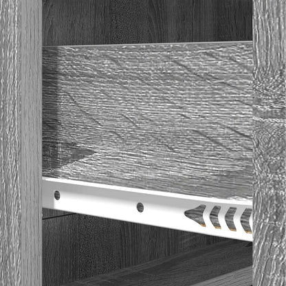 Drawer Cabinet Grey Sonoma 66 x 34.5 x 92 cm Engineered Wood