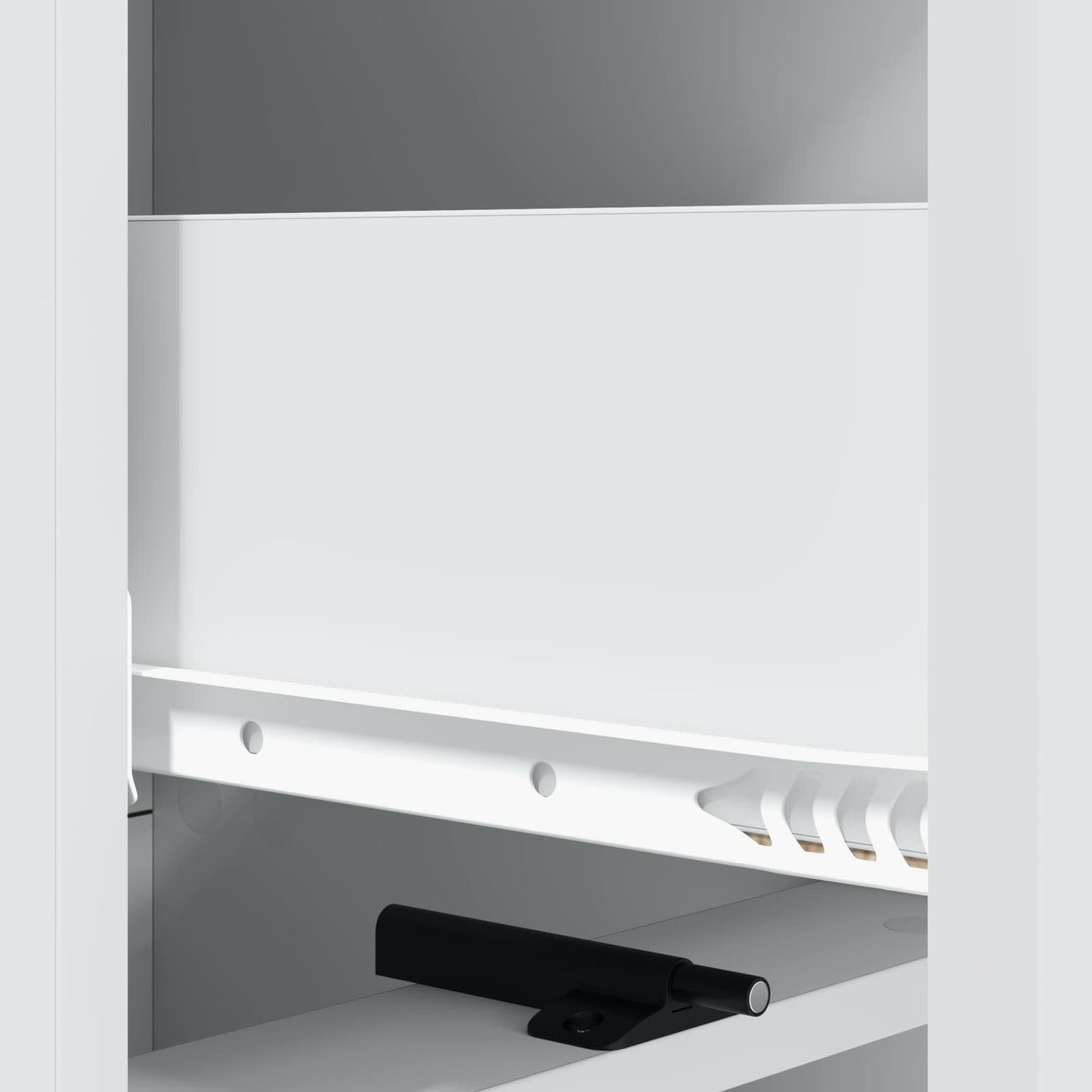 Drawer Cabinet White 33 x 34.5 x 92 cm Engineered Wood