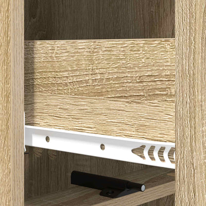 Drawer Cabinet 33 x 34.5 x 92 cm Engineered Wood Sonoma Oak
