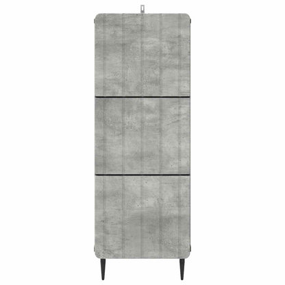 Drawer Cabinet Concrete Grey 33 x 34.5 x 92 cm Engineered Wood
