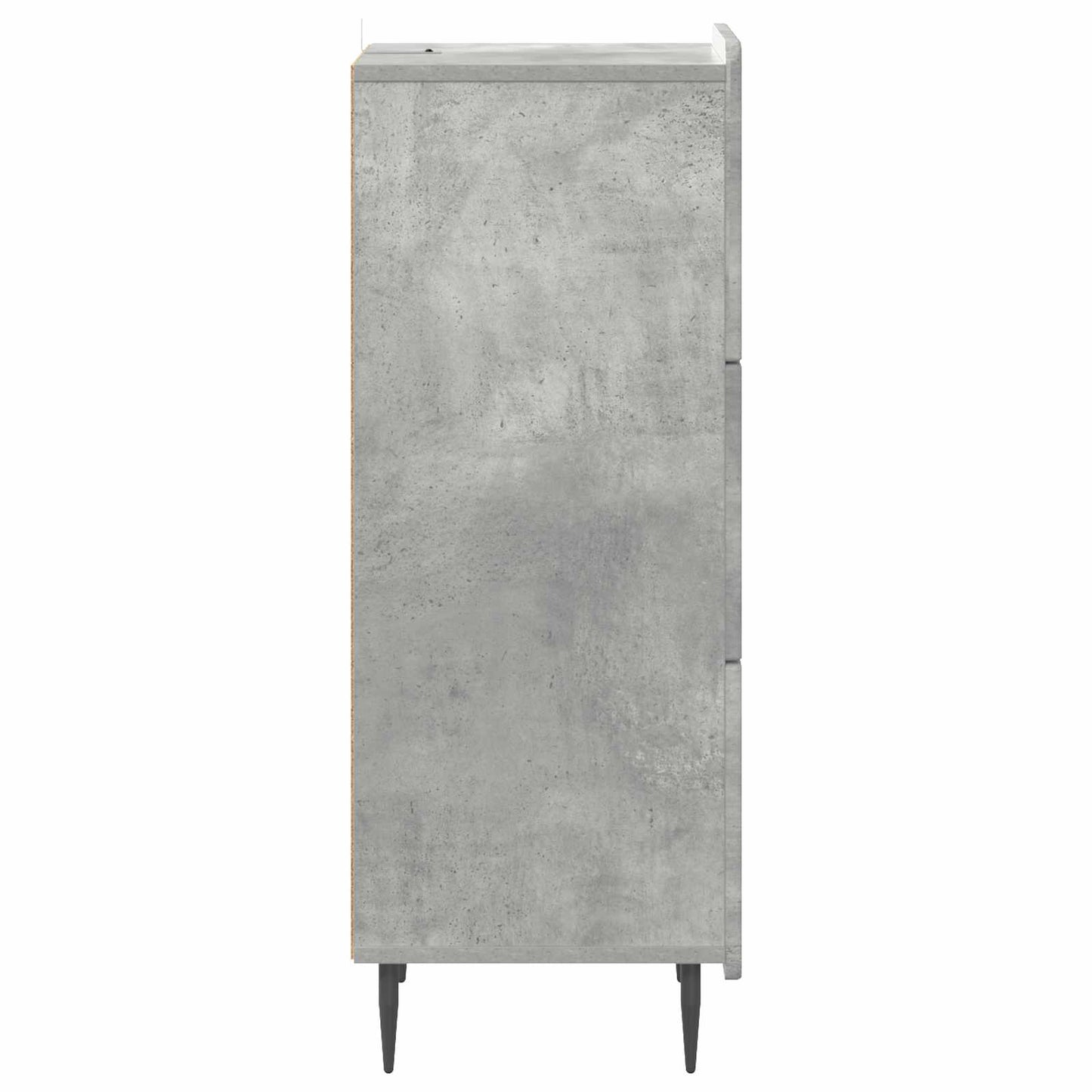 Drawer Cabinet Concrete Grey 33 x 34.5 x 92 cm Engineered Wood