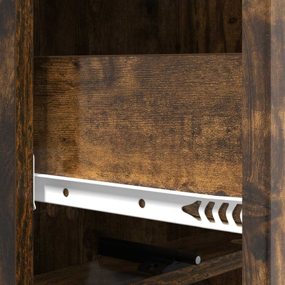Drawer Cabinet 33 x 34.5 x 92 cm Engineered Wood Smoked Oak