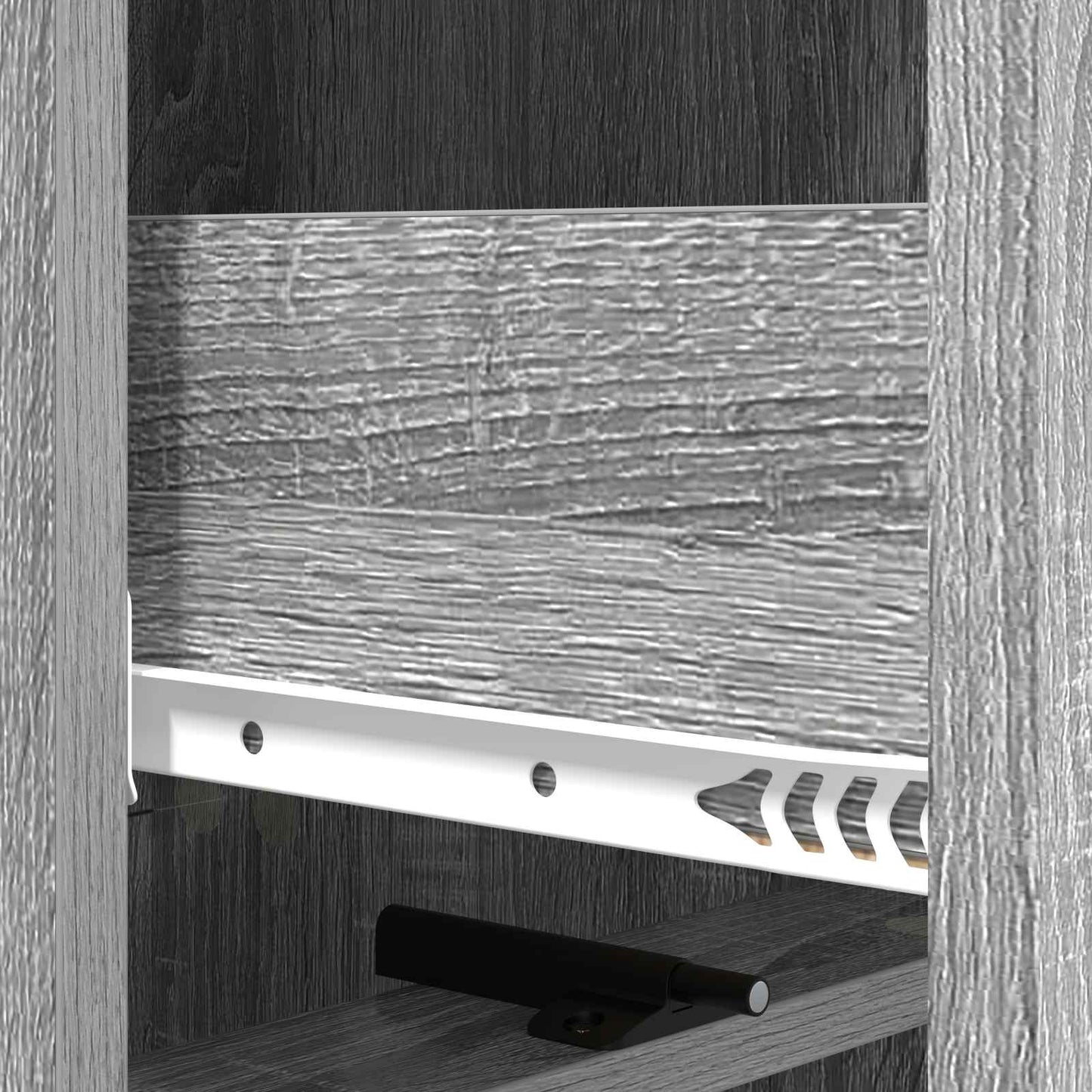 Drawer Cabinet Grey Sonoma 33 x 34.5 x 92 cm Engineered Wood