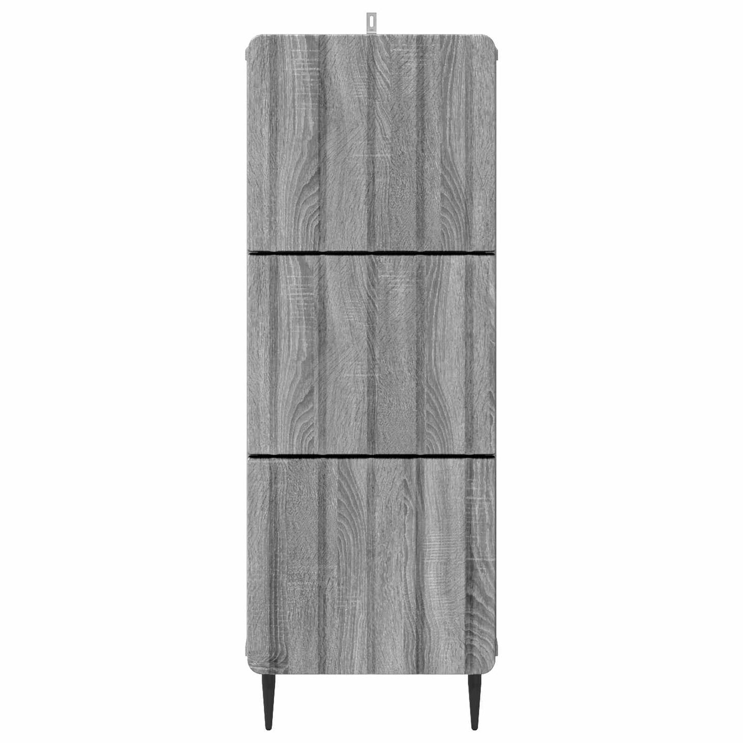 Drawer Cabinet Grey Sonoma 33 x 34.5 x 92 cm Engineered Wood