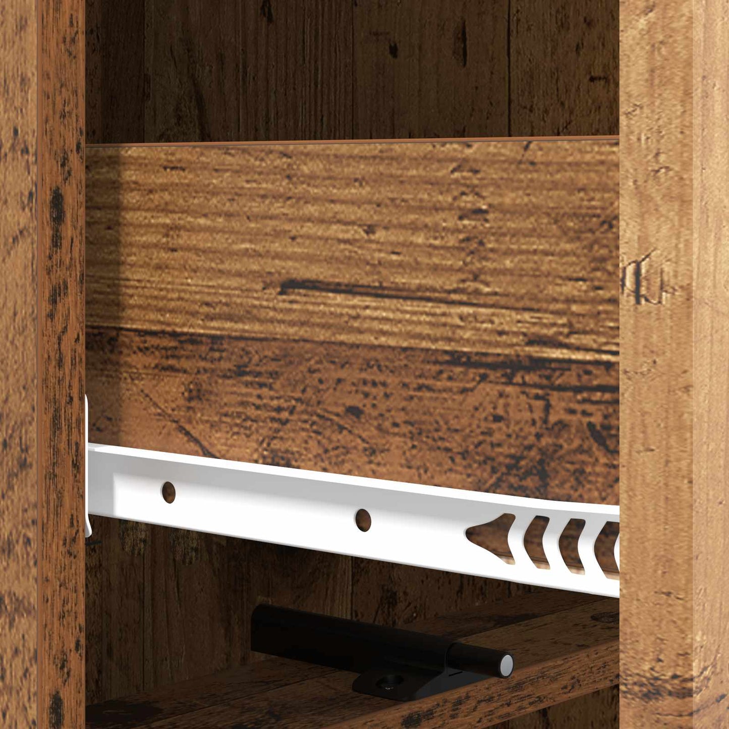 Drawer Cabinet 33 x 34.5 x 92 cm Engineered Wood Old Wood