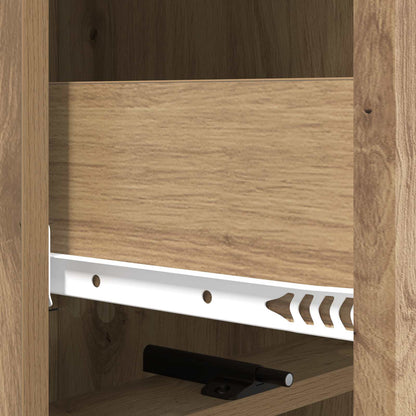 Drawer Cabinet 33 x 34.5 x 92 cm Engineered Wood Artisan Oak