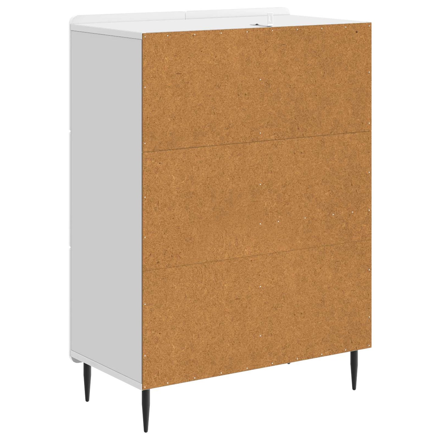 Sideboard High Gloss White 66 x 34.5 x 91.5 cm Engineered Wood