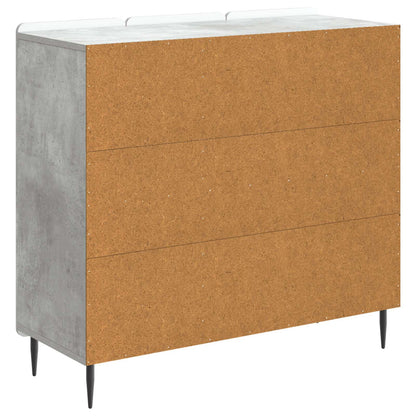 Sideboard Concrete Grey 89 x 34.5 x 82 cm Engineered Wood