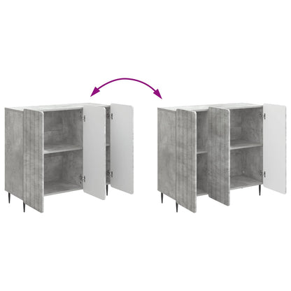 Sideboard Concrete Grey 89 x 34.5 x 82 cm Engineered Wood