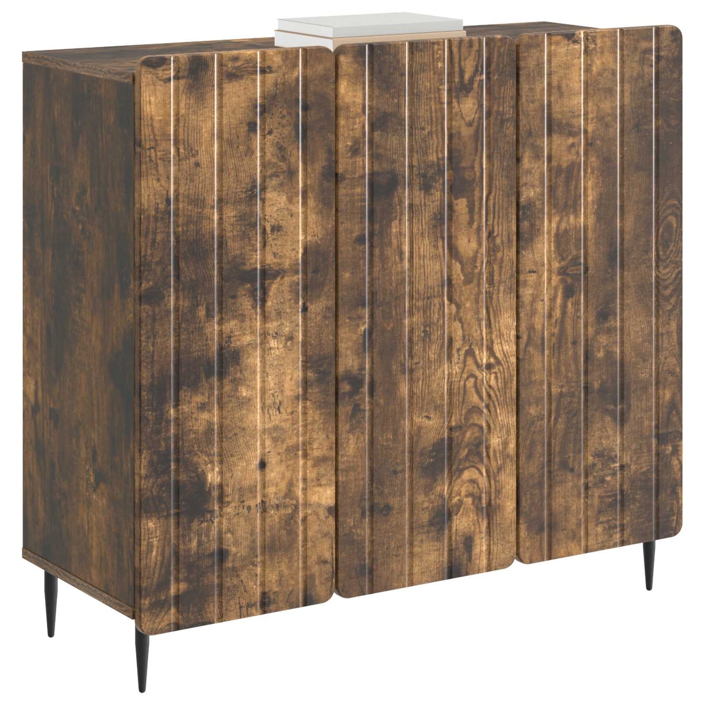 Sideboard Smoked Oak 89 x 34.5 x 82 cm Engineered Wood