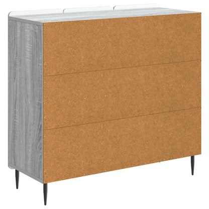 Sideboard Grey Sonoma 89 x 34.5 x 82 cm Engineered Wood
