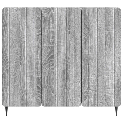 Sideboard Grey Sonoma 89 x 34.5 x 82 cm Engineered Wood