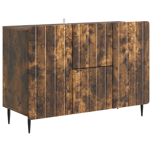 Sideboard Smoked Oak 89 x 34.5 x 62 cm Engineered Wood