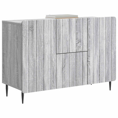Sideboard Grey Sonoma 89 x 34.5 x 62 cm Engineered Wood
