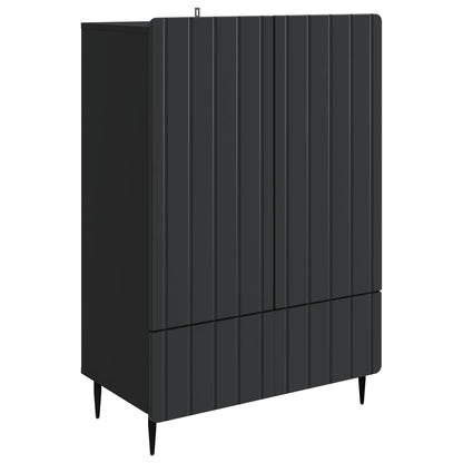 Sideboard with Drawer Black 66 x 34.5 x 97 cm Engineered Wood