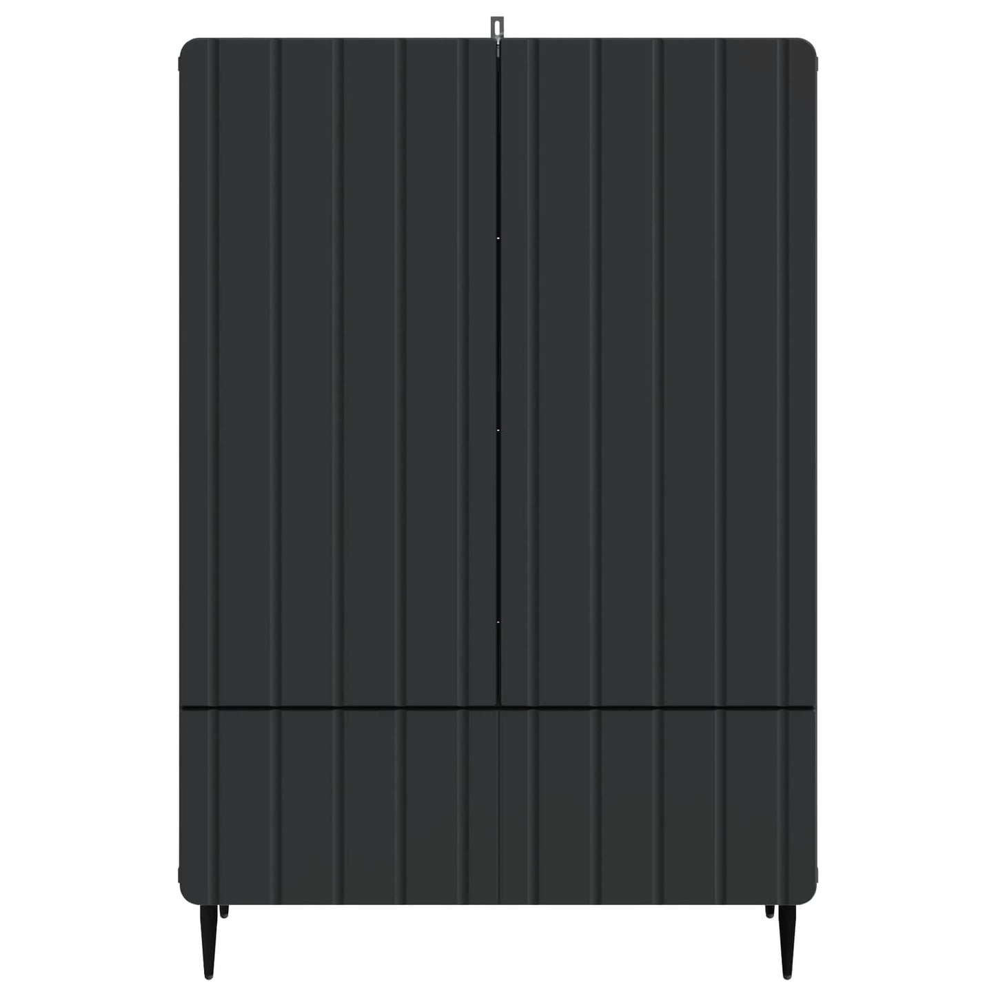Sideboard with Drawer Black 66 x 34.5 x 97 cm Engineered Wood