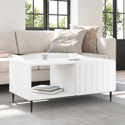Coffee Table White 90 x 50 x 40 cm Engineered Wood