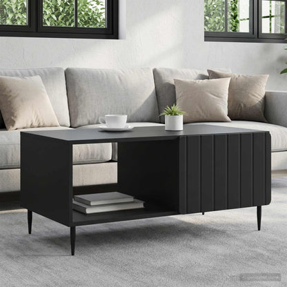 Coffee Table Black 90 x 50 x 40 cm Engineered Wood