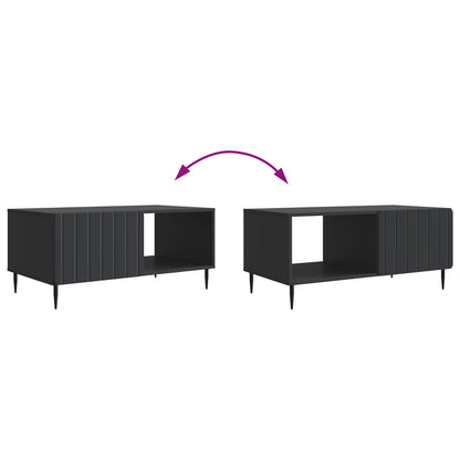Coffee Table Black 90 x 50 x 40 cm Engineered Wood