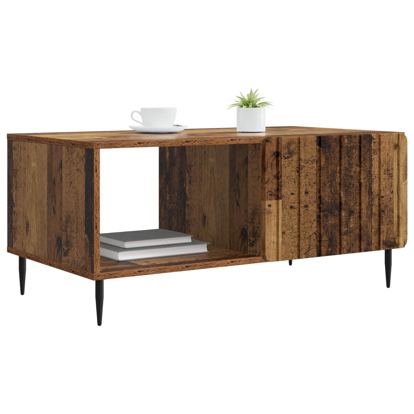 Coffee Table Old Wood 90 x 50 x 40 cm Engineered Wood