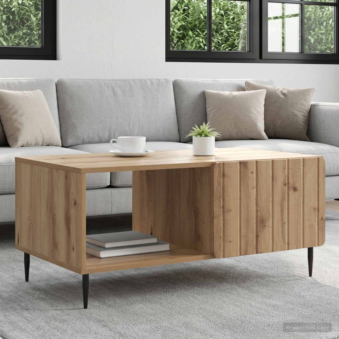 Coffee Table Artisan Oak 90 x 50 x 40 cm Engineered Wood