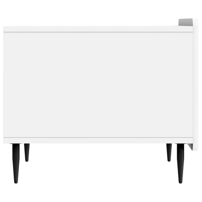 Coffee Table with Drawer White 49 x 50 x 42 cm Engineered Wood