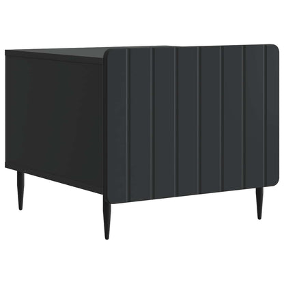 Coffee Table with Drawer Black 49 x 50 x 42 cm Engineered Wood