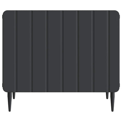 Coffee Table with Drawer Black 49 x 50 x 42 cm Engineered Wood
