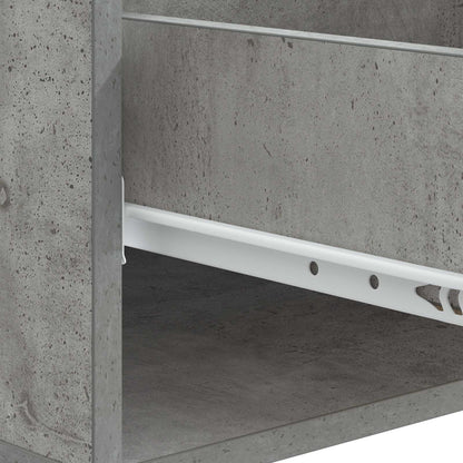 Coffee Table Concrete Grey 49 x 50 x 42 cm Engineered Wood