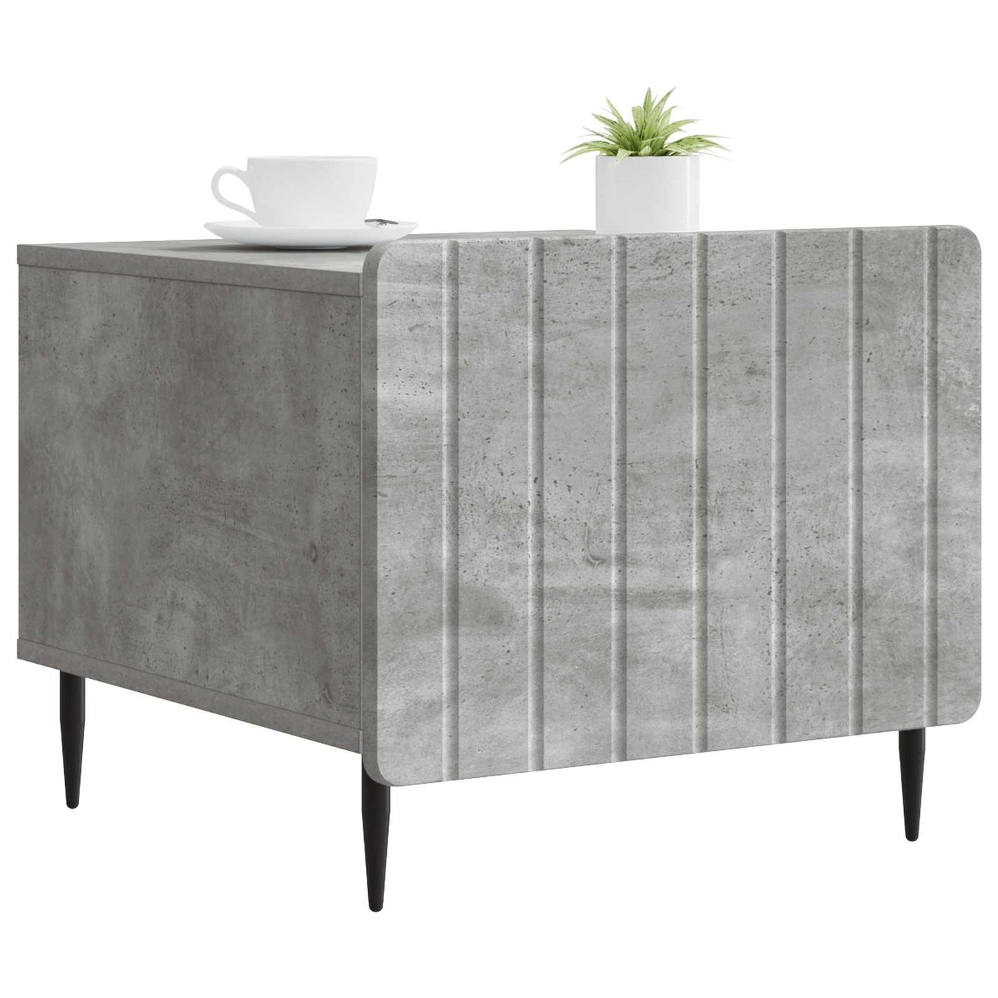 Coffee Table Concrete Grey 49 x 50 x 42 cm Engineered Wood