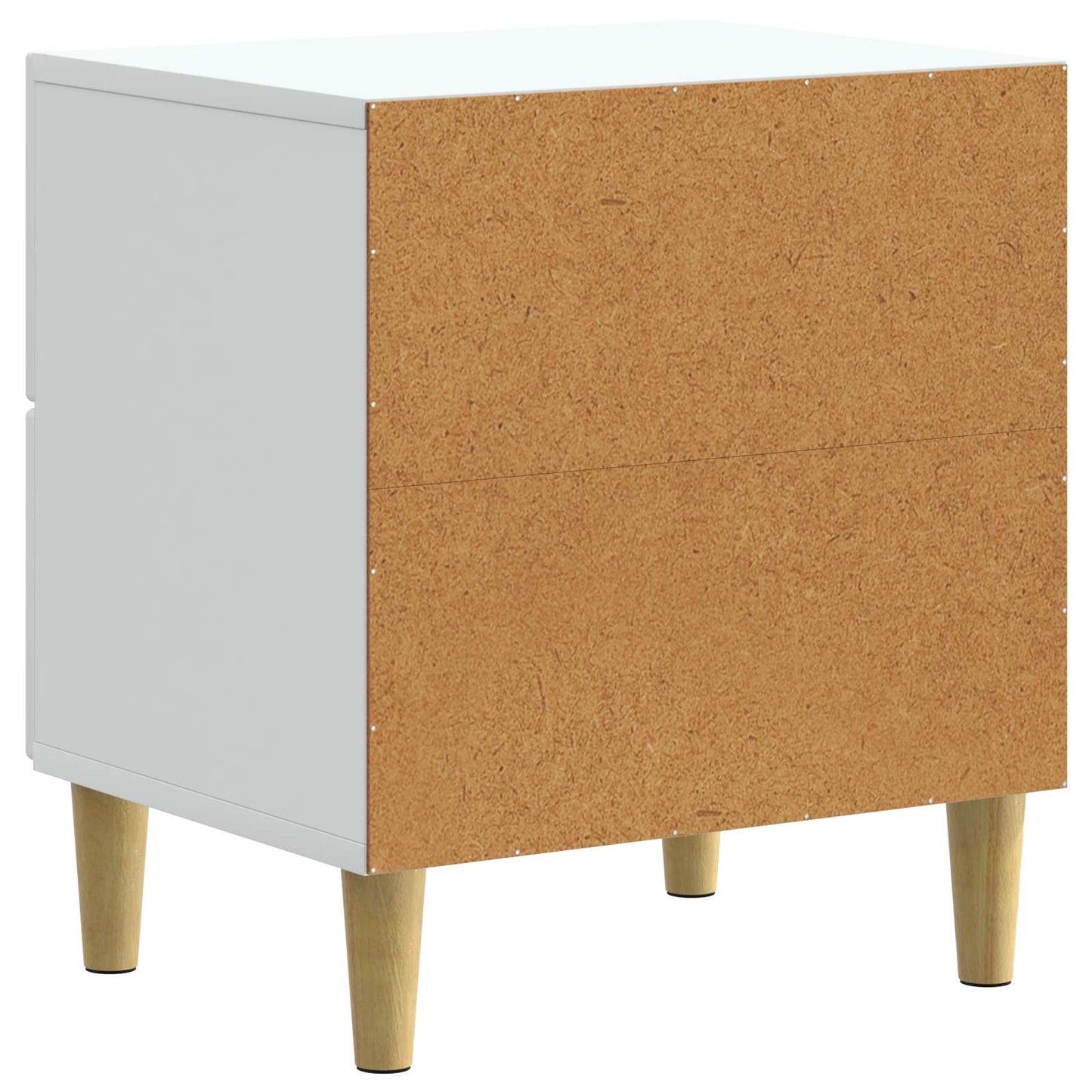 Bedside Cabinet White 43 x 34.5 x 48 cm Engineered Wood