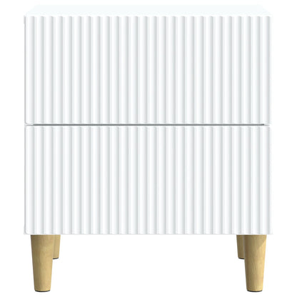 Bedside Cabinet White 43 x 34.5 x 48 cm Engineered Wood