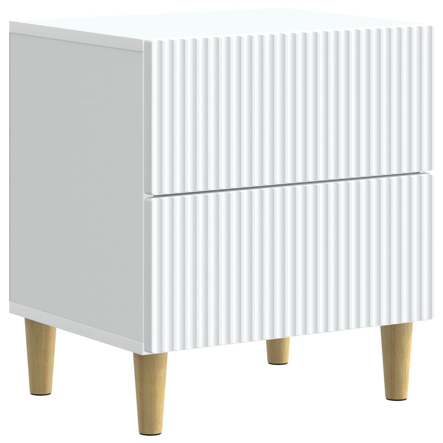 Bedside Cabinet 2 pcs White 43 x 34.5 x 48 cm Engineered Wood