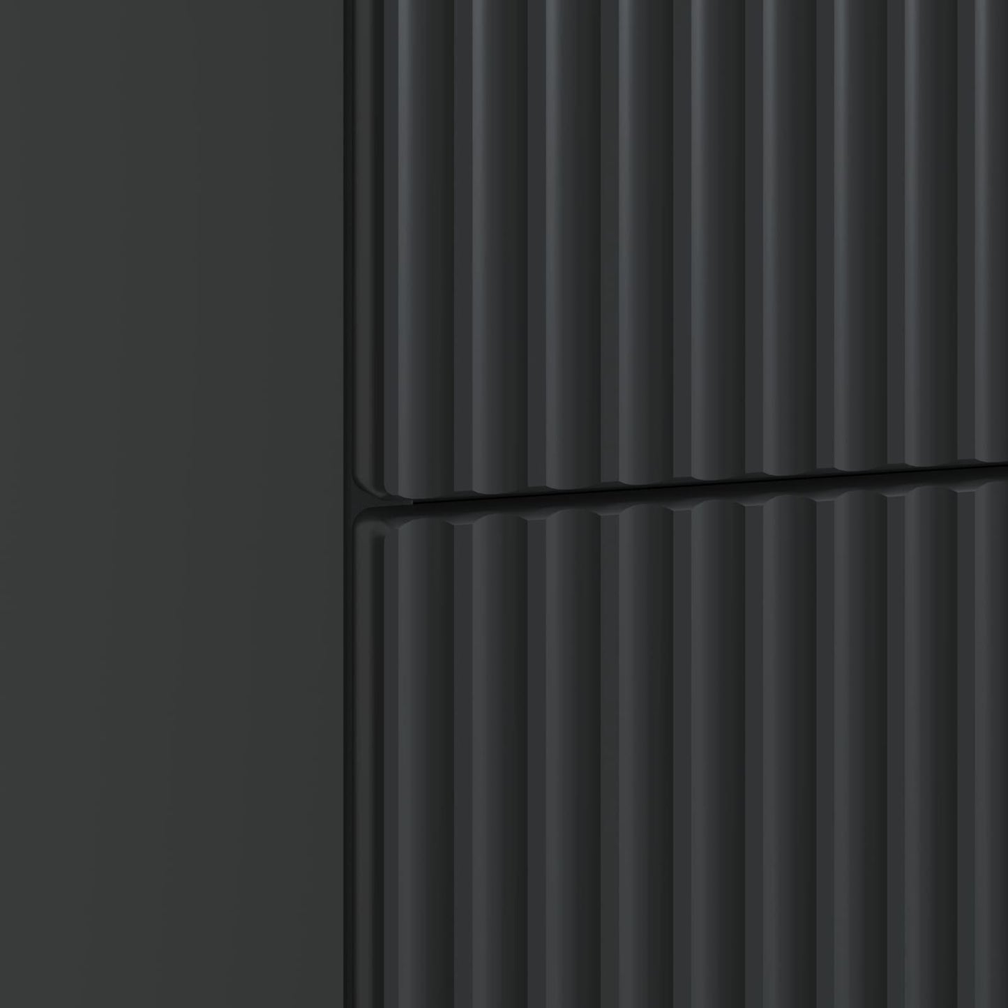 Bedside Cabinet Black 43 x 34.5 x 48 cm Engineered Wood