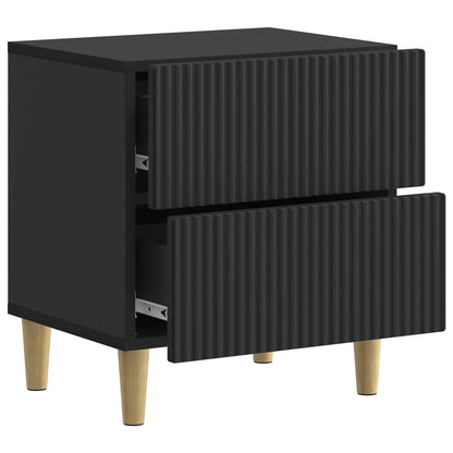 Bedside Cabinet Black 43 x 34.5 x 48 cm Engineered Wood