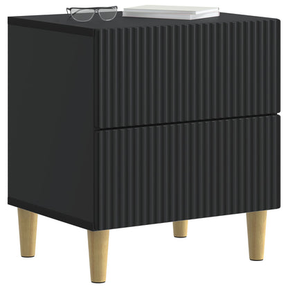 Bedside Cabinet Black 43 x 34.5 x 48 cm Engineered Wood