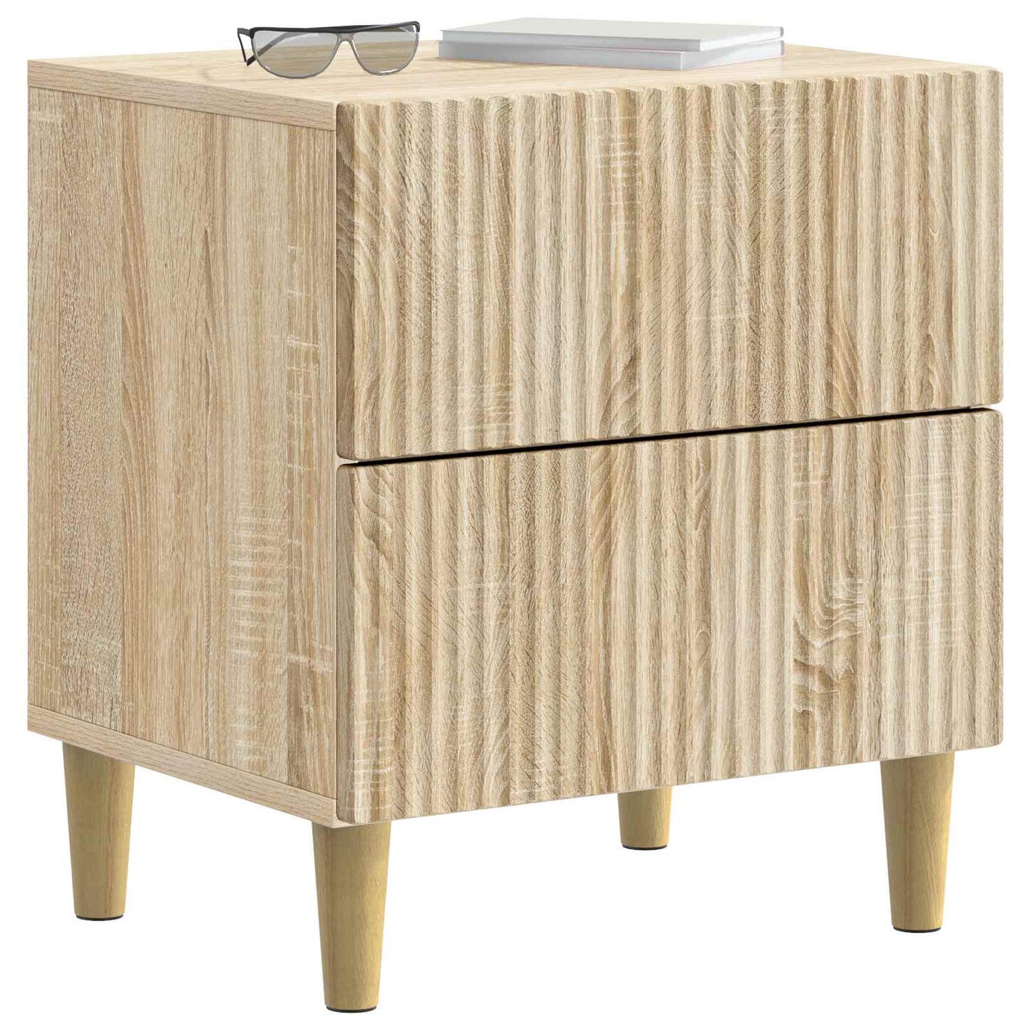 Bedside Cabinet Sonoma Oak 43 x 34.5 x 48 cm Engineered Wood