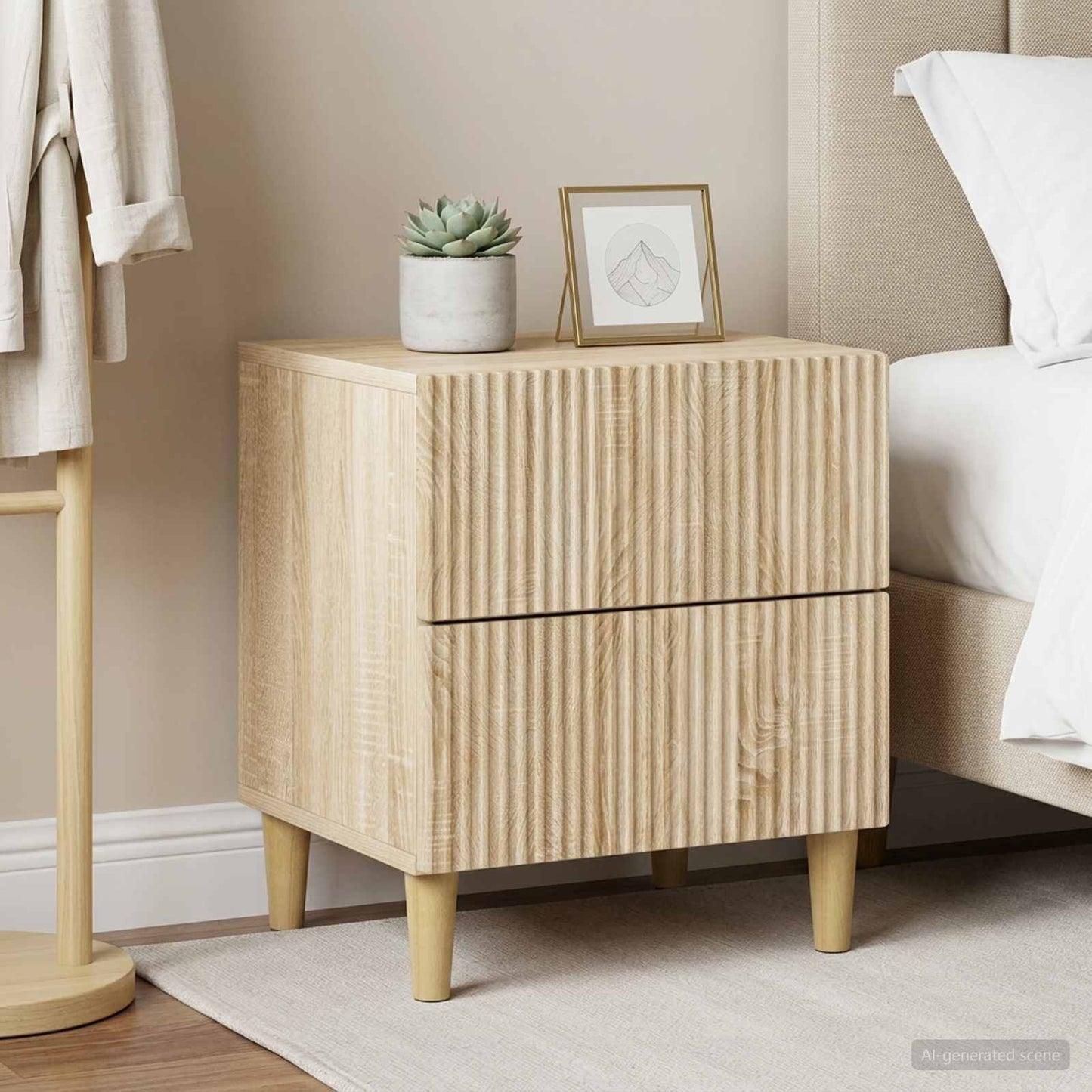 Bedside Cabinet 2 pcs Sonoma Oak 43 x 34.5 x 48 cm