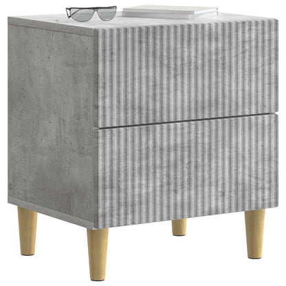 Bedside Cabinet Concrete Grey 43 x 34.5 x 48 cm Engineered Wood