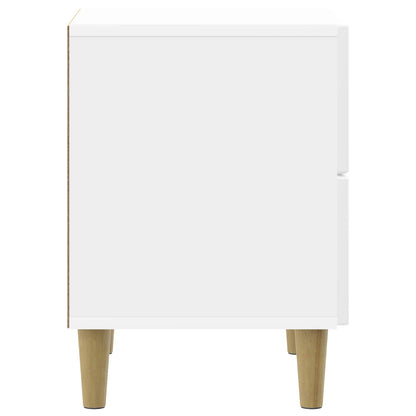 Bedside Cabinet 2 pcs High Gloss White 43 x 34.5 x 48 cm