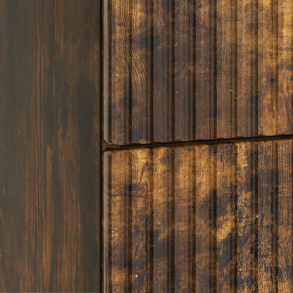 Bedside Cabinet Smoked Oak 43 x 34.5 x 48 cm Engineered Wood