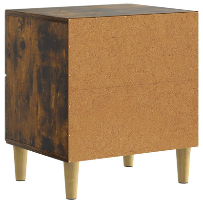 Bedside Cabinet with Drawer 2 pcs Smoked Oak 43 x 34.5 x 48 cm