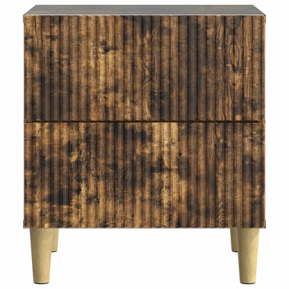 Bedside Cabinet with Drawer 2 pcs Smoked Oak 43 x 34.5 x 48 cm