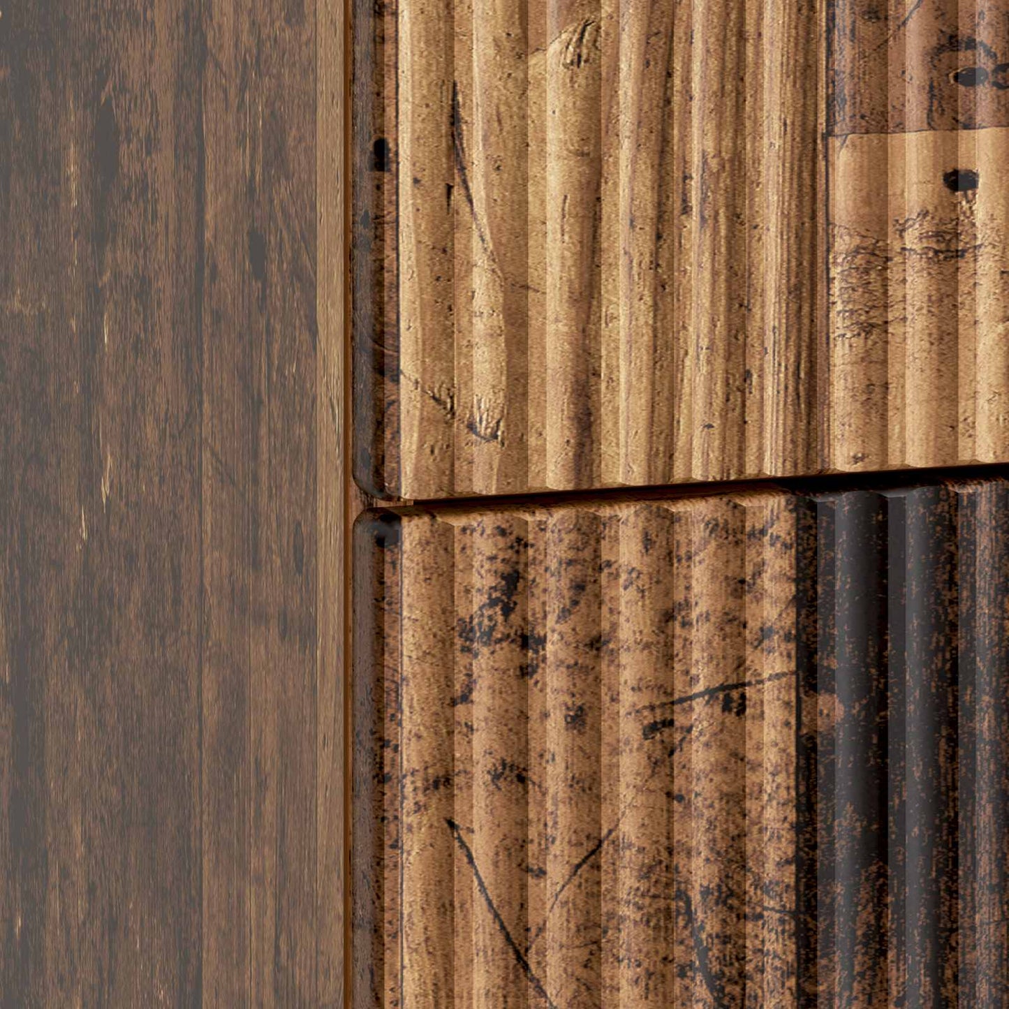 Bedside Cabinet Old Wood 43 x 34.5 x 48 cm Engineered Wood