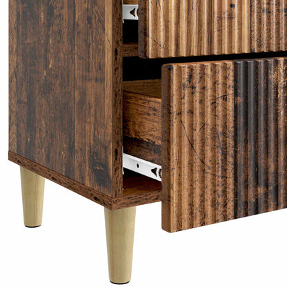 Bedside Cabinet Old Wood 43 x 34.5 x 48 cm Engineered Wood